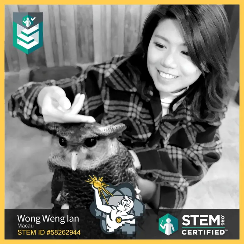 澳門科學館/黃詠欣 — STEM.org STEM.org 國際人物認證(STEM ID 58262944)